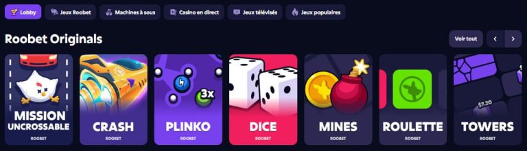 jeux roobet casino